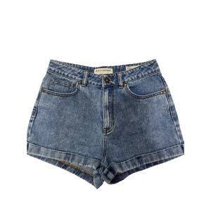 Bullhead Denim Mom Shorts Light Wash Juniors Size 7